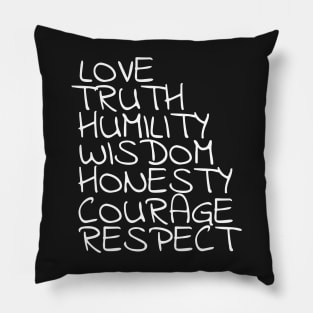 Seven Teachings WAWEZHI CANADA Indigenous Art Pillow