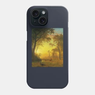 Albert Bierstadt Light in the Forest Phone Case