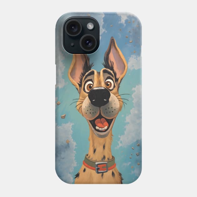 German Sheperd Dog Phone Case by TooplesArt