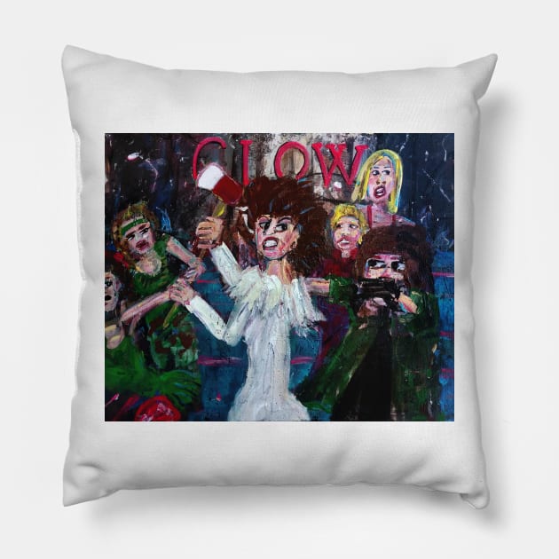 G.L.O.W. - Gorgeous Ladies of Wrestling Pillow by ElSantosWorld