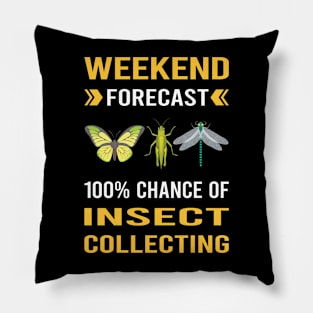 Weekend Forecast Insect Collecting Collector Collect Insects Bug Bugs Entomology Entomologist Pillow