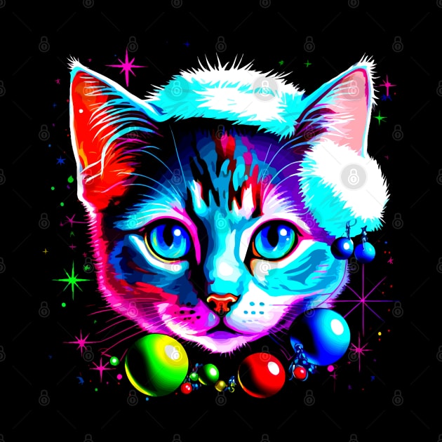 Kitten Cat Christmas Hat by MaystarUniverse