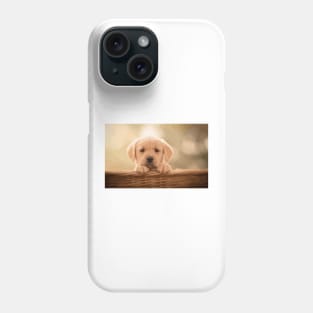 Labrador Retriever Puppy Digital Painting Phone Case