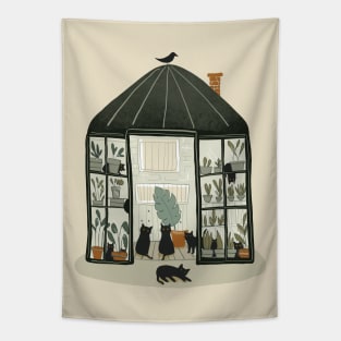 Cats in the Greenhouse Tapestry