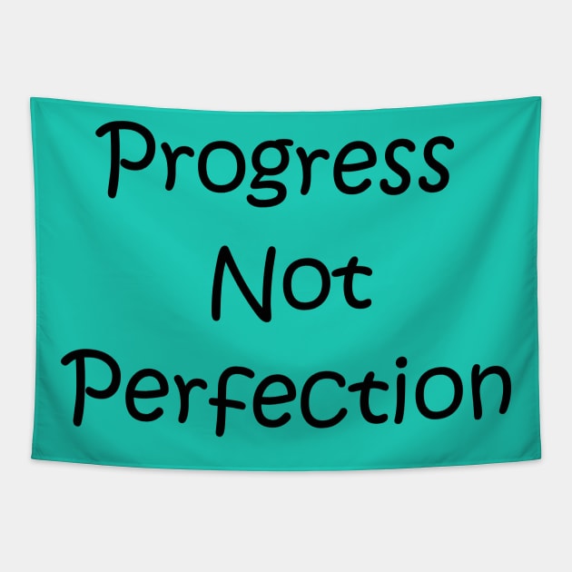 Progress Not Perfection Design from Alcoholics Anonymous Big Book Tapestry by Zen Goat 