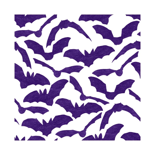 Halloween Bats - Purple by monitdesign