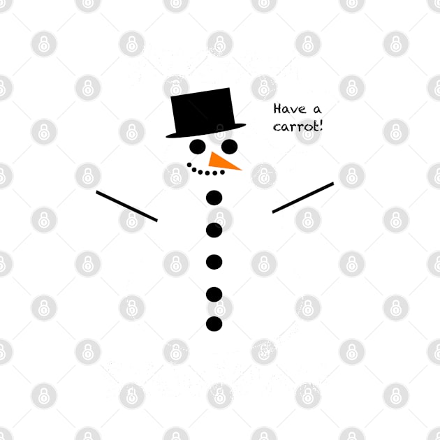 Vegan Snowman by loeye