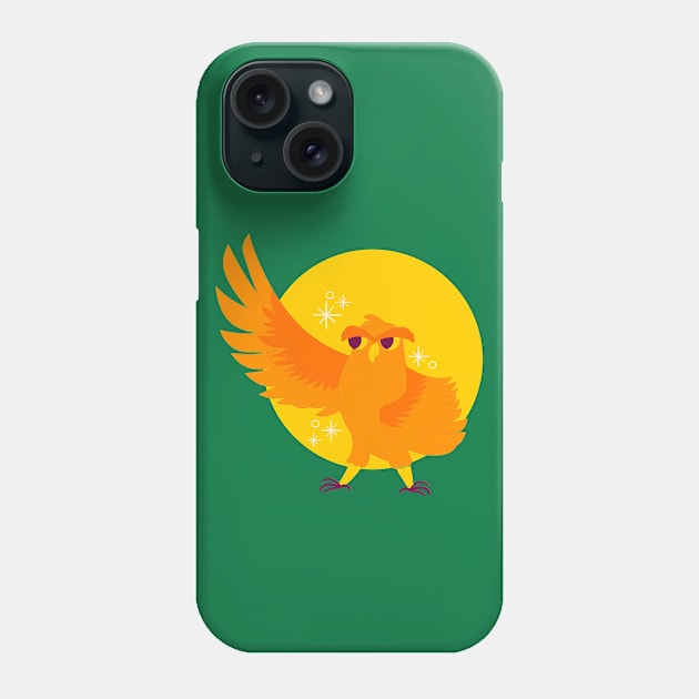 Hand Drawn Golden Owl Phone Case by Mako Design 