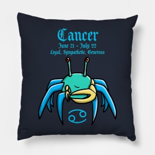 Cancer Zodiac Sign Dates & Traits Pillow