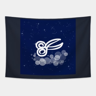 scissors, haircut, hairstyle, hair, atelier, sewing workshop, stylist, technology, light, universe, cosmos, galaxy, shine, concept, illustration Tapestry