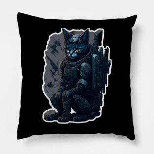 Mecha Cat_011 Pillow