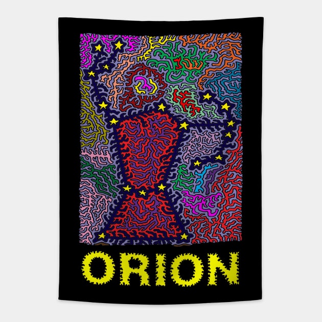 Constellation Orion Tapestry by NightserFineArts