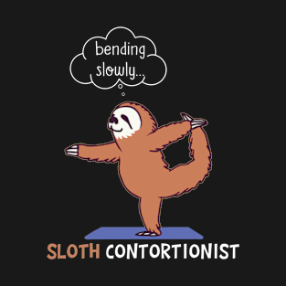 Contortionist Shirt Funny Sloth Bending Yoga Chris T-Shirt