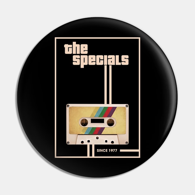 The Specials Music Retro Cassette Tape Pin by Computer Science