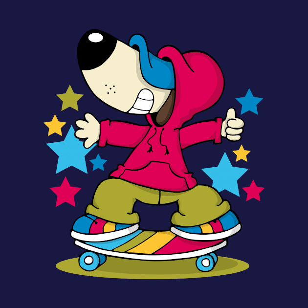 Skating dog by JoanaJuheLaju1