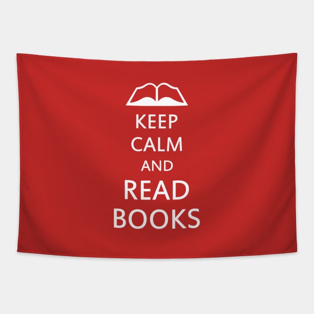 Keep calm and read books Tapestry by BattaAnastasia