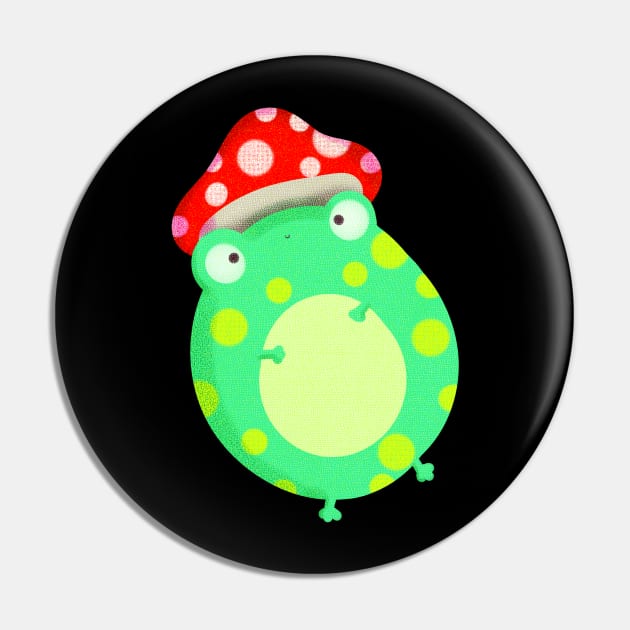 Funny Toad Pin by Doggomuffin 