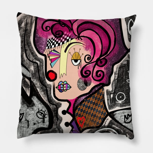 Drag QUEEN Pillow by Elisabeth Sandikci