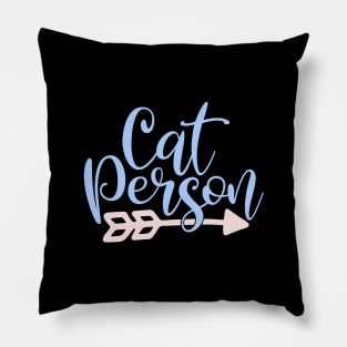 Cute Cat Person Design Saying Cat Mom Pillow