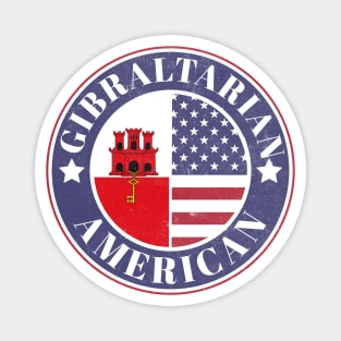 Proud Gibraltarian-American Badge - Gibraltar Flag Magnet