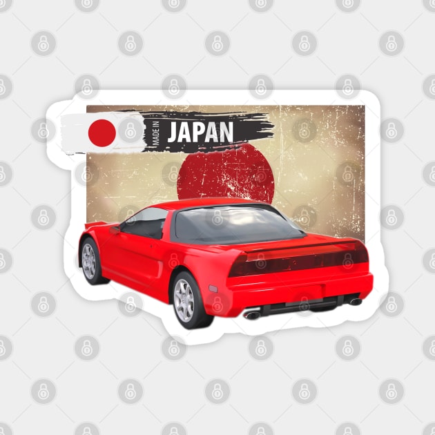1994 Red Acura NSX 05 Magnet by Stickers Cars