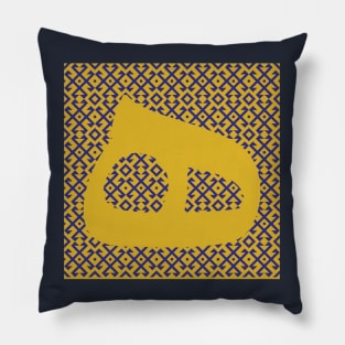 yello islamic abstract calligraphy Pillow