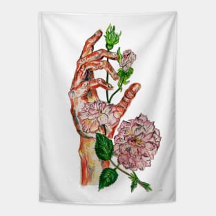 Blooming Hand Tapestry