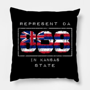 Rep Da 808 in Kansas State by Hawaii Nei All Day Pillow