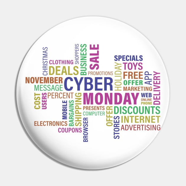 Cyber Monday Pin by  Colorful&Goldie