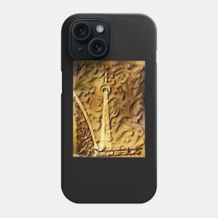 CN Tower in Wood Relief Phone Case