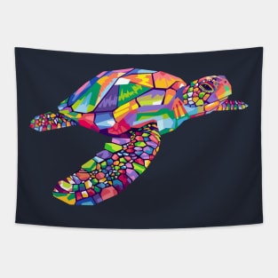 TURTLE POP ART Tapestry