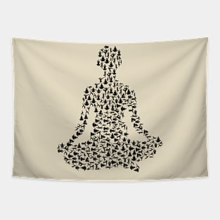 Yoga girl Tapestry