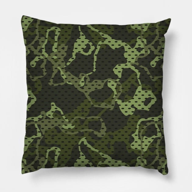 Camo Pattern Pillow by aquariart