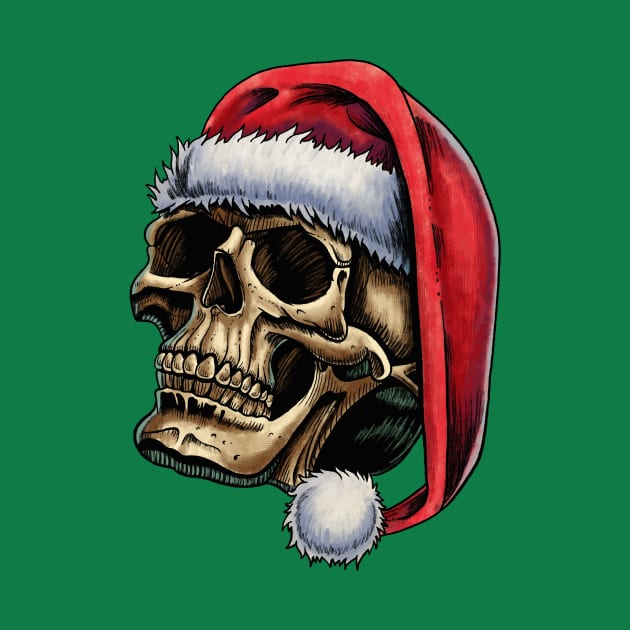 Christmas Skull by Ian Moss Creative