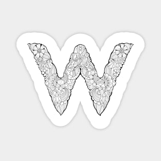 Letter W Magnet