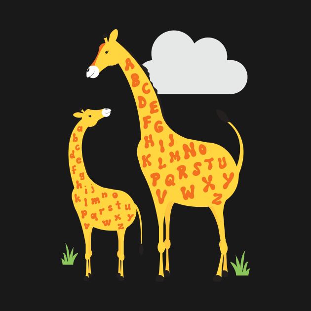 giraffe alphabet by creativemonsoon