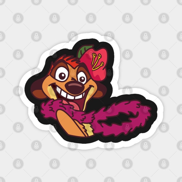 Timon Hula dancer Magnet by VinylPatch