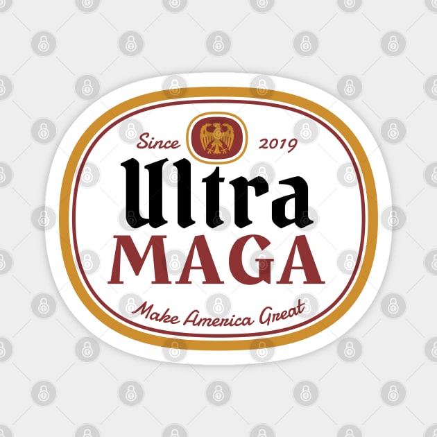 ULTRA MAGA King Trump Biden 2024 Great Magnet by heybert00