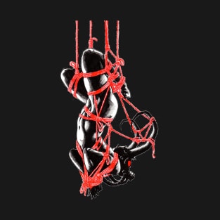 Bound in silence shibari suspension kinbaku rope bondage T-Shirt