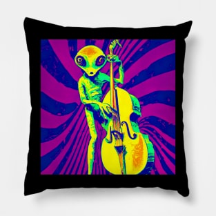 Surreal alien bassist from another dimension Pillow