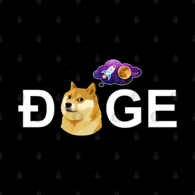 Dogecoin To The Moon by irvtolles