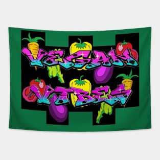 Vegan Vibes Veggie 1 Tapestry