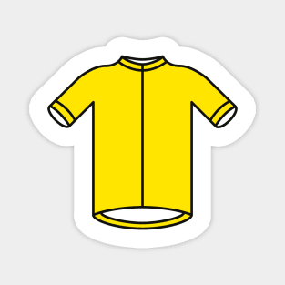 Yellow Leaders Cycling Jersey Magnet