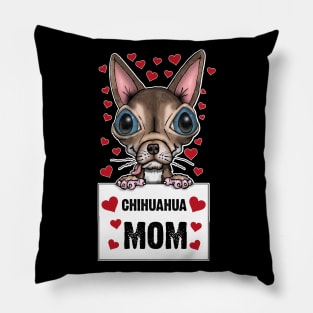 Cute Chihuahua Mom design Pillow