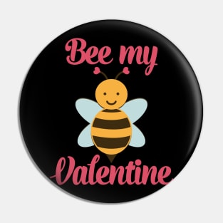 Bee My Valentine Cute Valentines Day Gift Pin