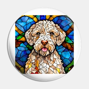 Stained Glass Lagotto Romagnolo Pin