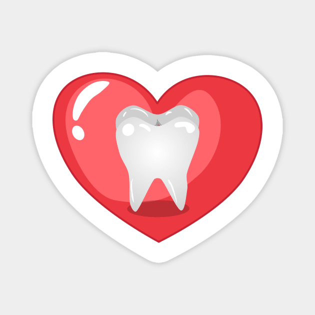 I love my teeth Magnet by chrstdnl