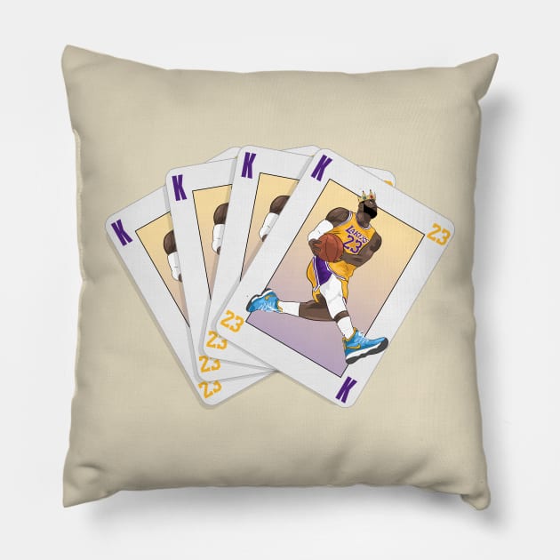 King James Deck of Cards Pillow by WalkDesigns