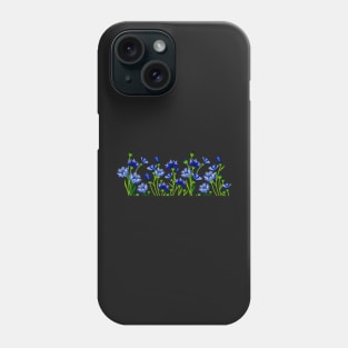 Blue Cornflower - Cornflowers Floral Artwork With Spring and Summer Feel Phone Case