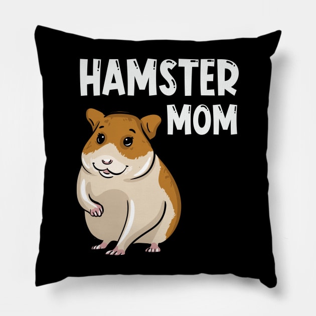 Hamster Mom Pillow by LetsBeginDesigns